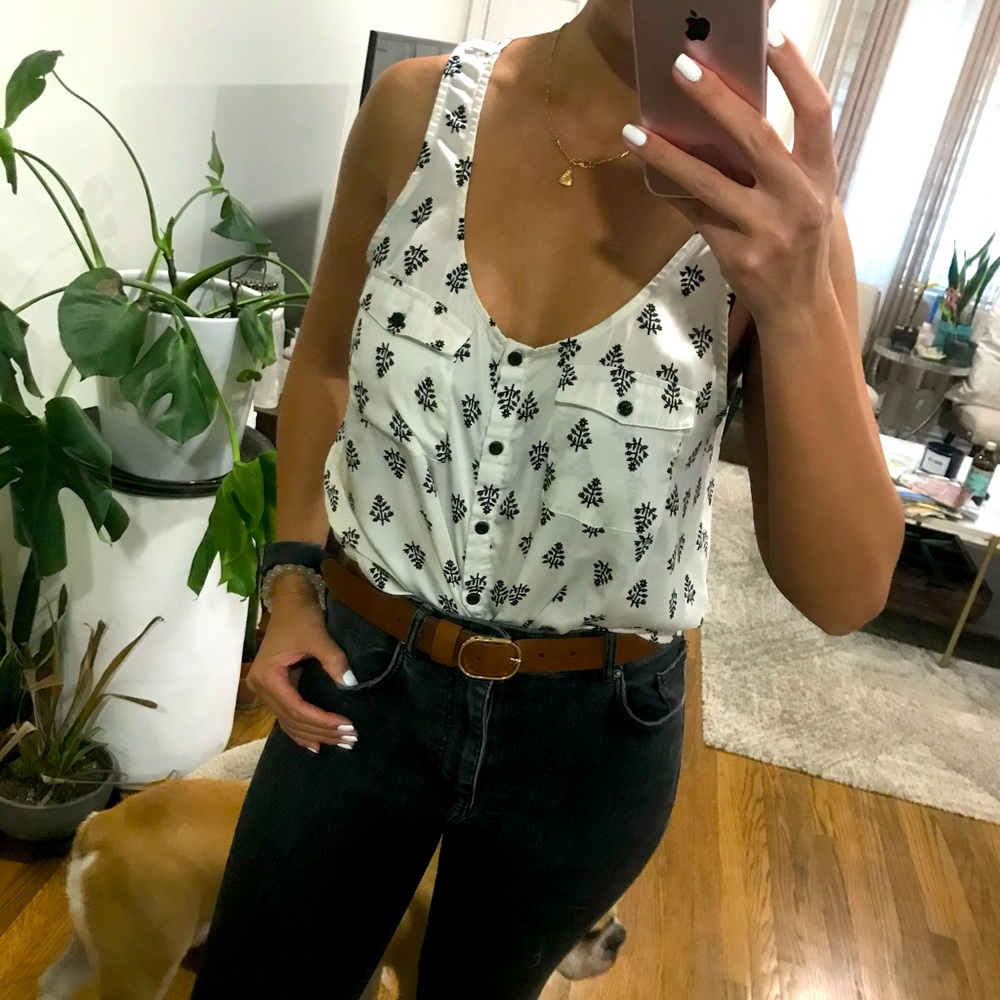 White and Black tank